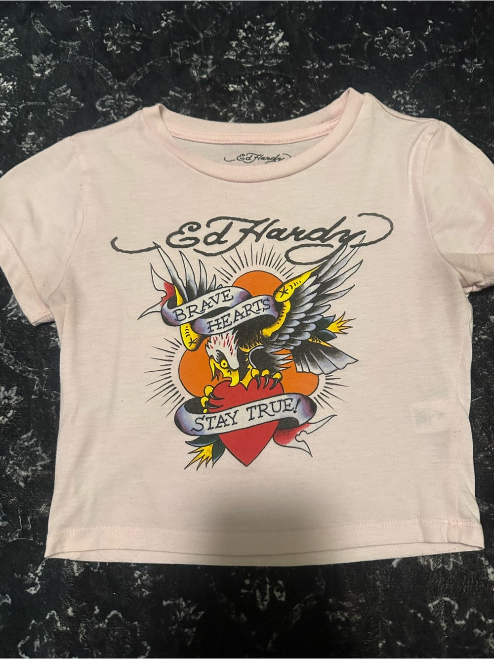 ed hardy crop top size S
